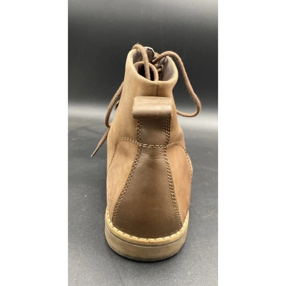 GBX Layne Mens Brown Lace Up‎ Moc Toe Leather Ankle Chukka Boots Size 12M